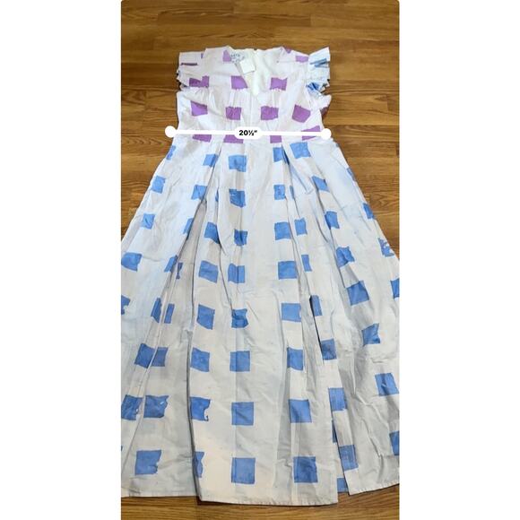 Busayo Ajala Square Batik hand Printed Cotton Maxi Dress size XXL/ US 18 - Picture 5 of 14